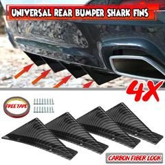 10 PCS Universal Car Kohlefaser Haifischflossen Diffusor Vortex