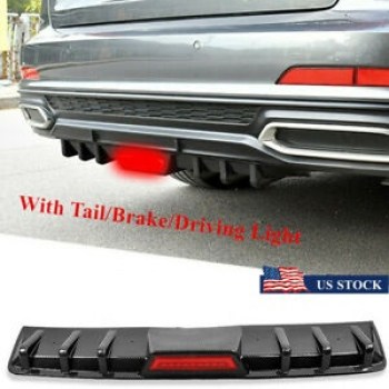 Diffuser-πίσω-Προφυλακτήρα-Universal-GLOSSY-με-τρίτο-ΣΤΟΠ-Κωδ.-LD654
