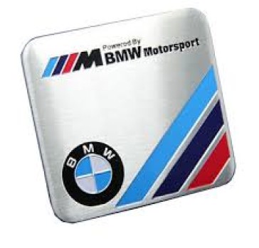 Αυτοκόλλητο-Μεταλλικό-Bmw-Motosport-Τετράγωνο