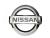 Σήμα αυτοκόλλητο πλαστικό χρωμίου 10x8,5cm  - Nissan 